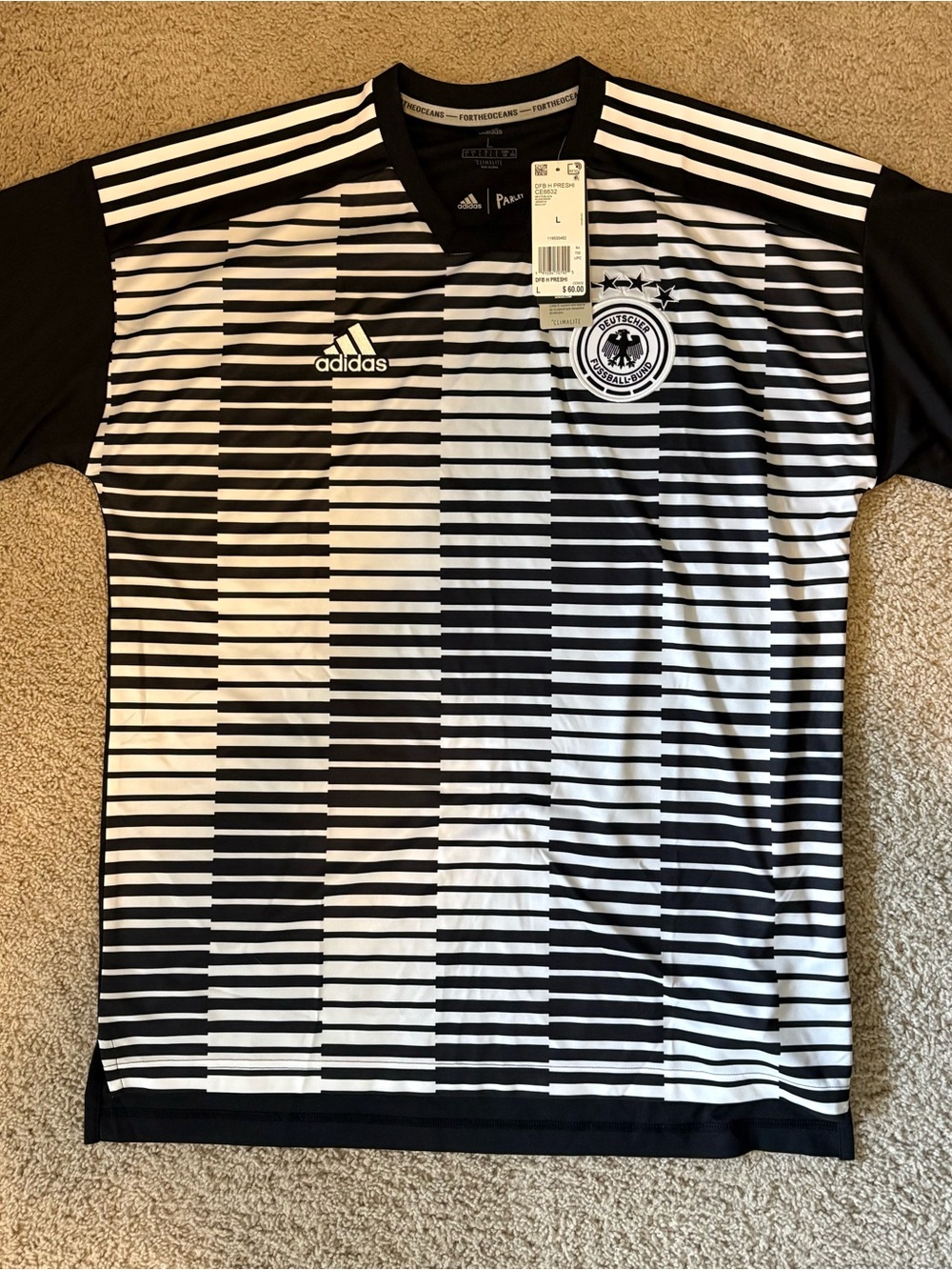 Adidas GERMANY Men’s 2018 Pre-Match Football / Soccer Jersey